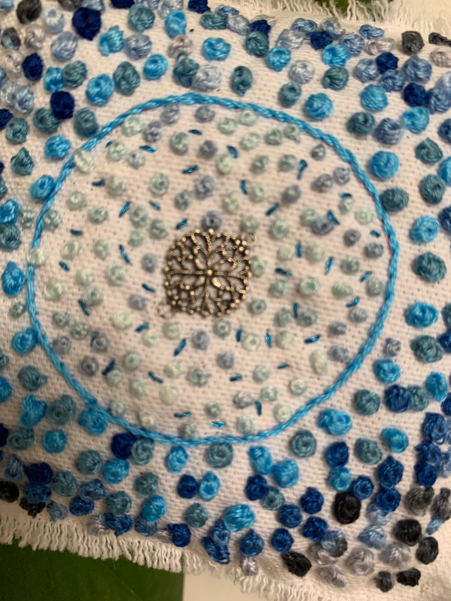 Accroche lavande bleu