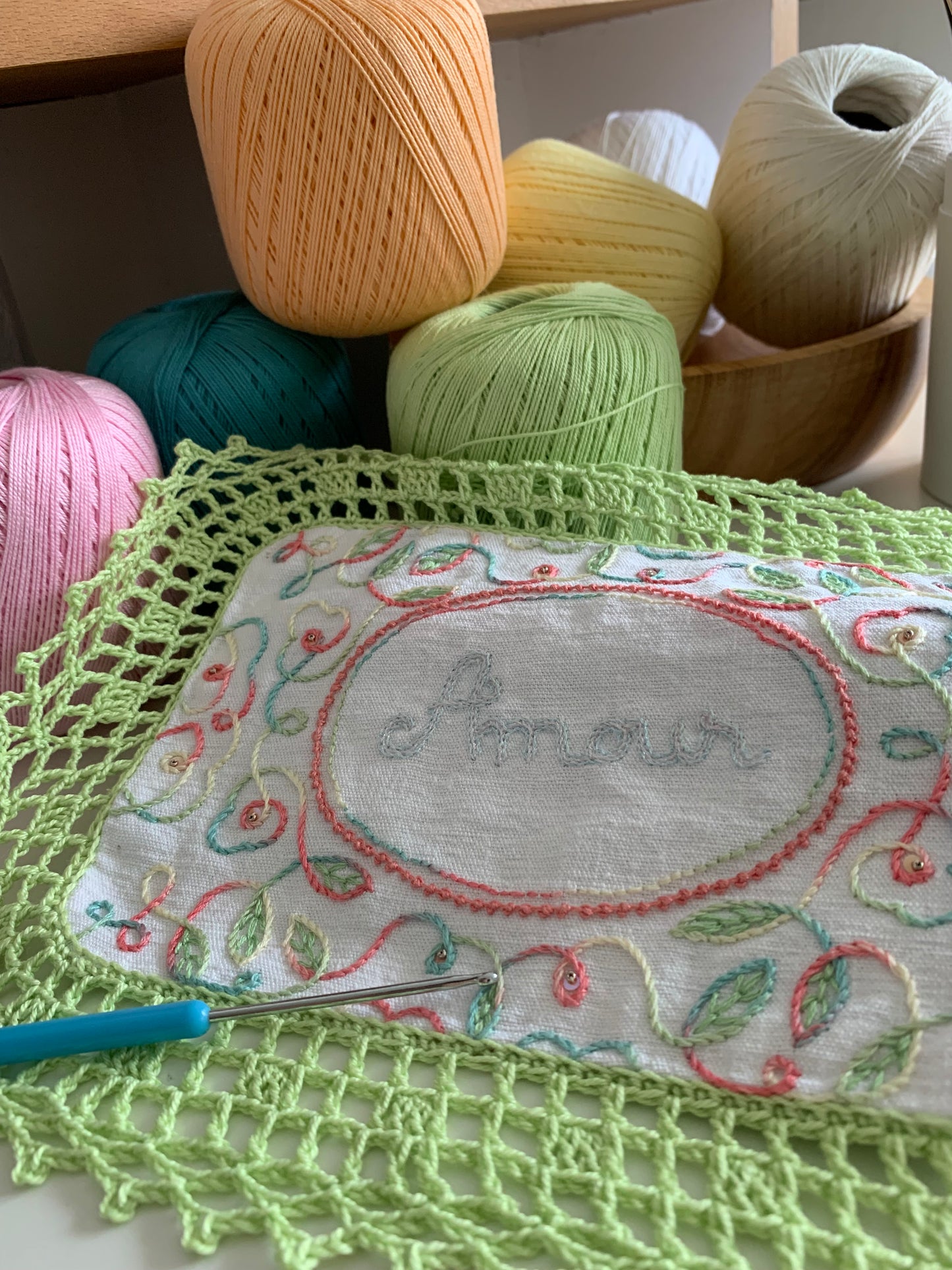 Coussin de lavande - vert