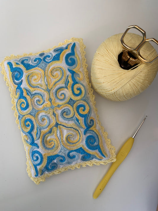 Coussins de lavande - bordure crochet