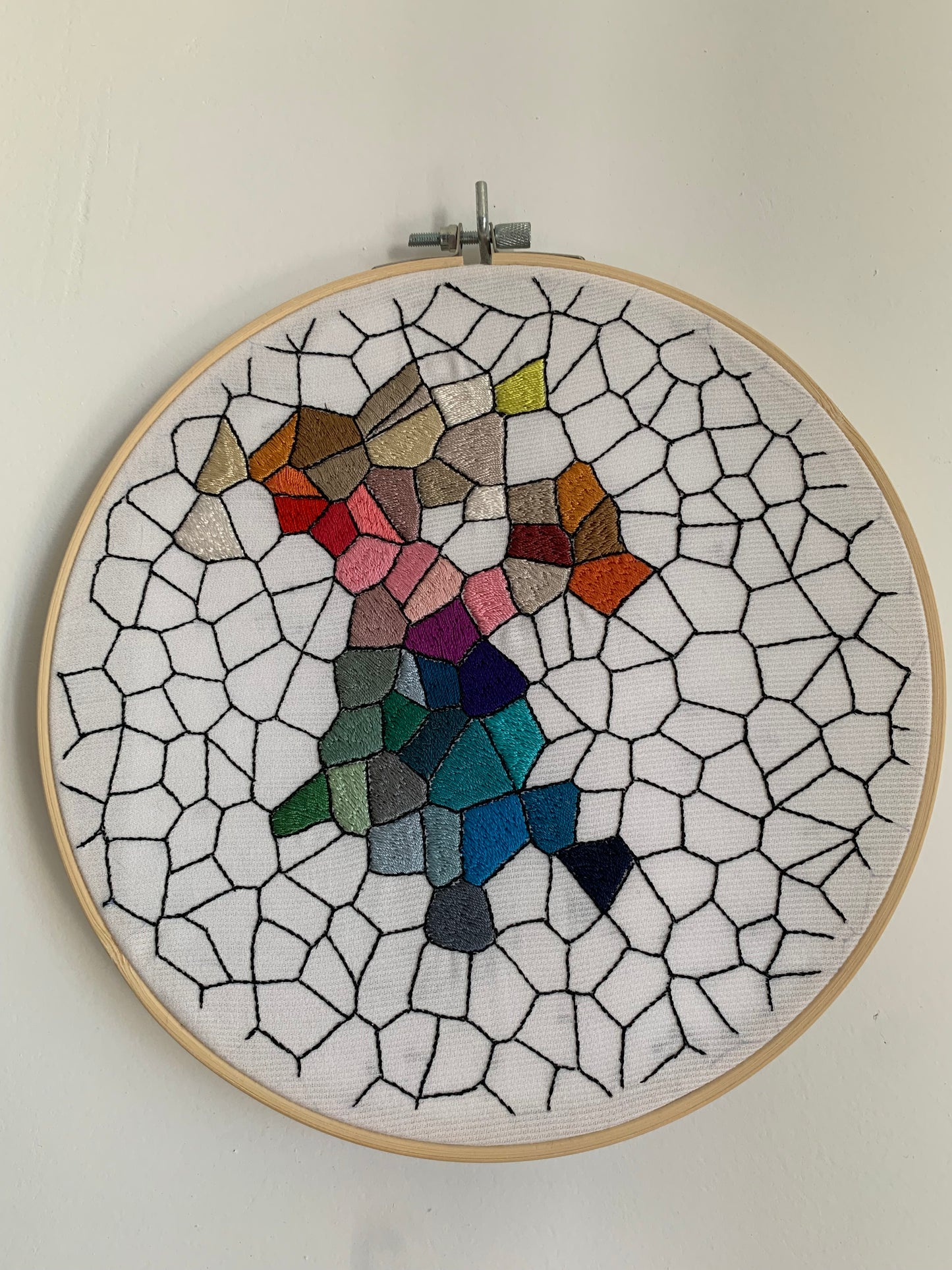 Tambour brodé couleurs