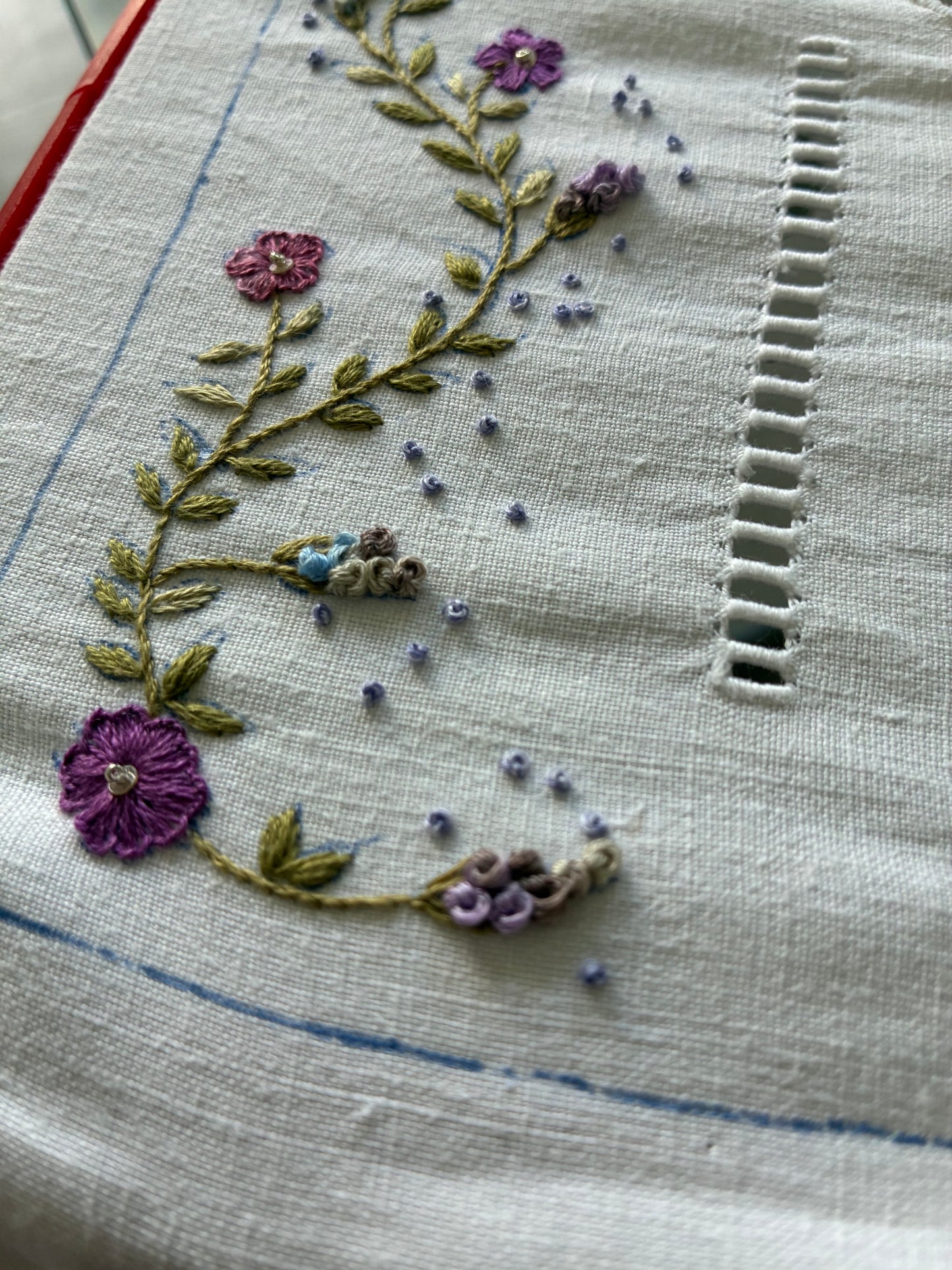 Grand coussin de lavande - violet