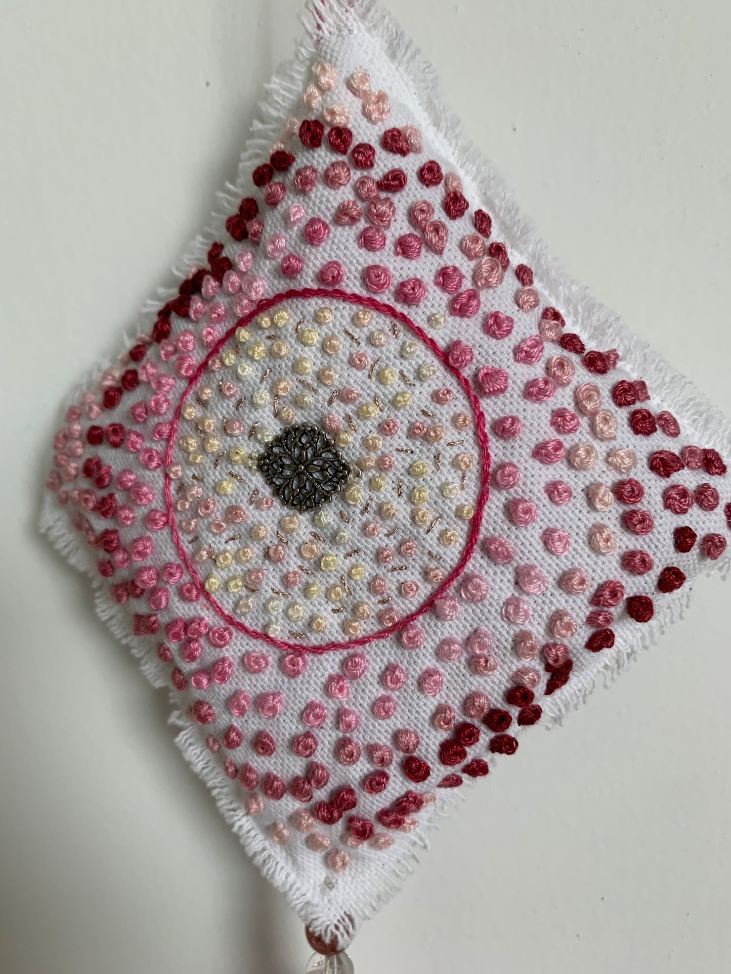 Accroche lavande rose