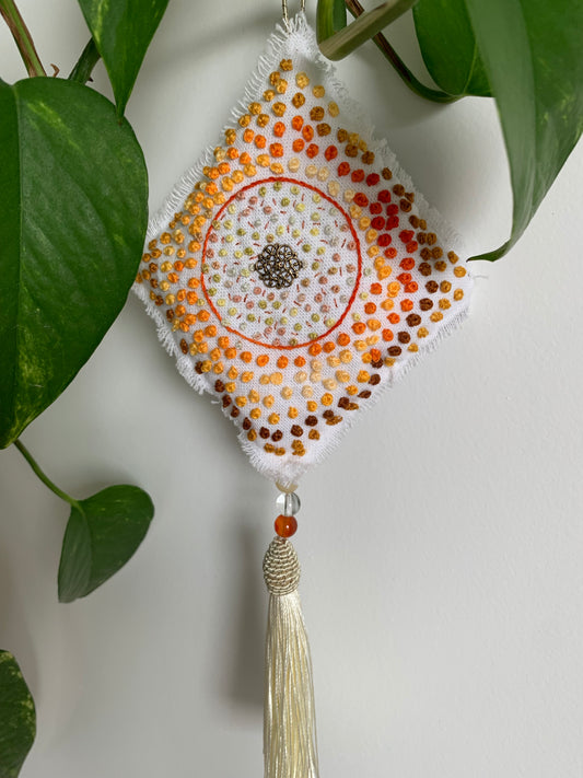Accroche lavande orange