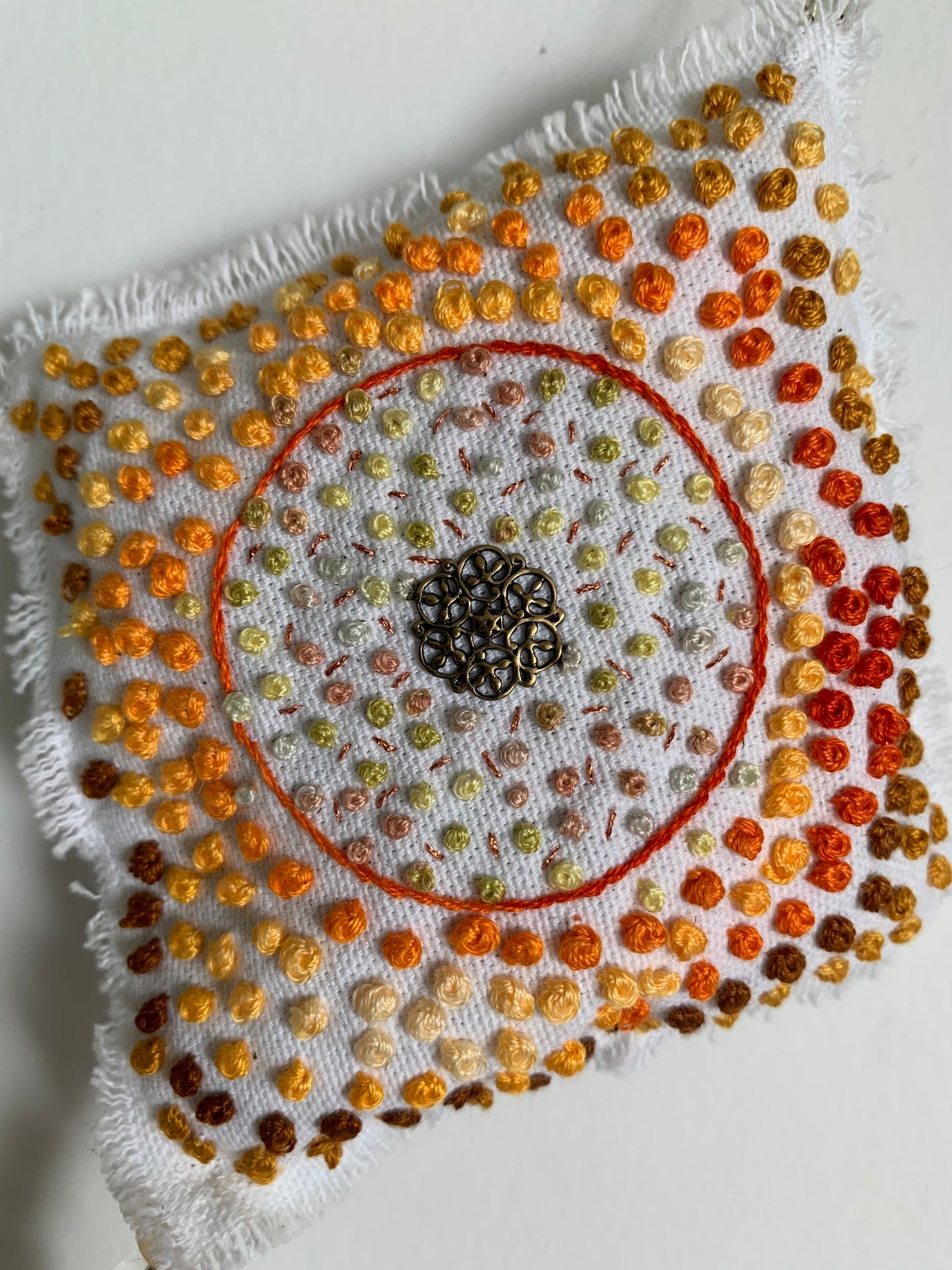 Accroche lavande orange
