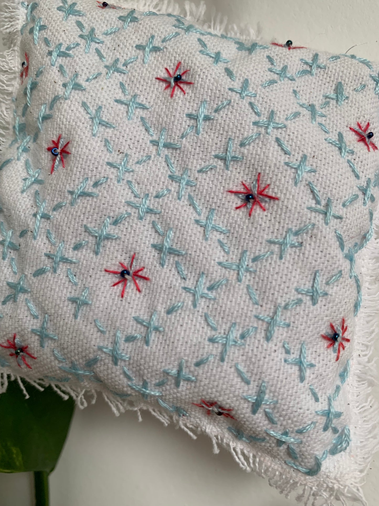 Accroche lavande motif sashiko