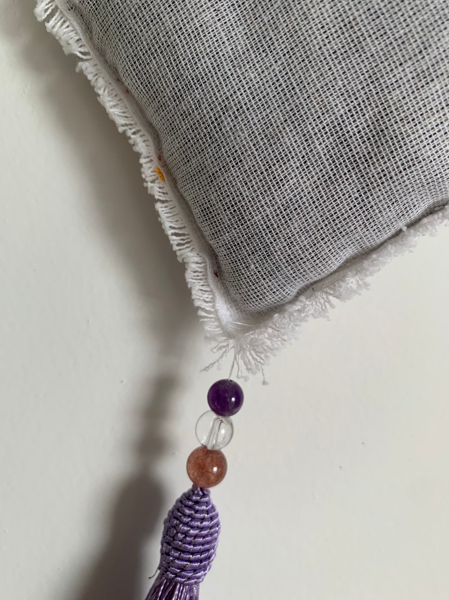 Accroche lavande motif coeurs