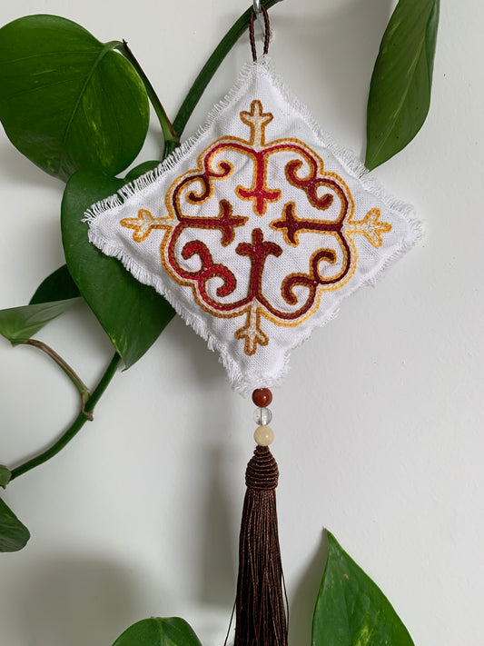 Accroche lavande motif folklorique 3