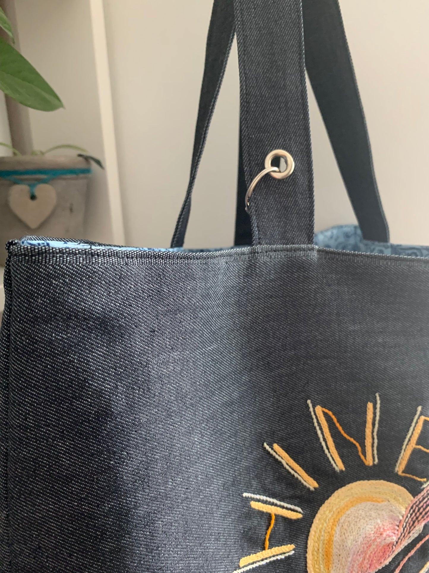 Cabas jean bleu SHINE