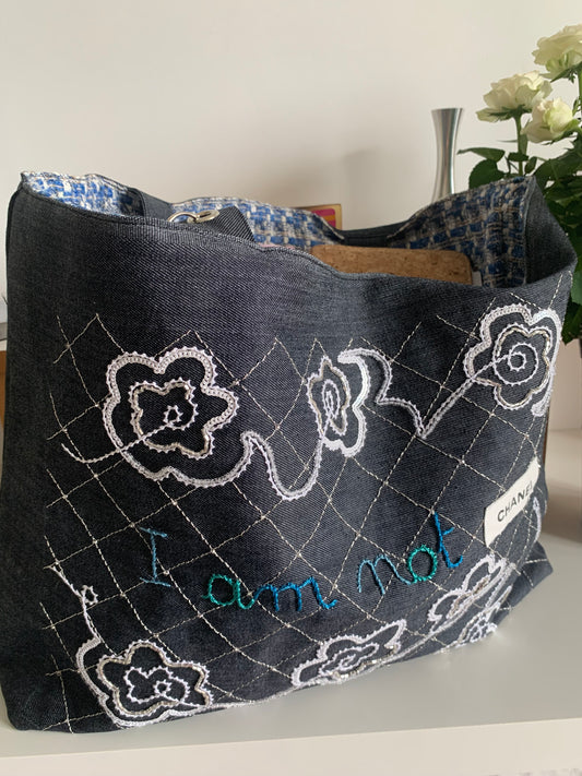 Cabas jean bleu NOT Chanel
