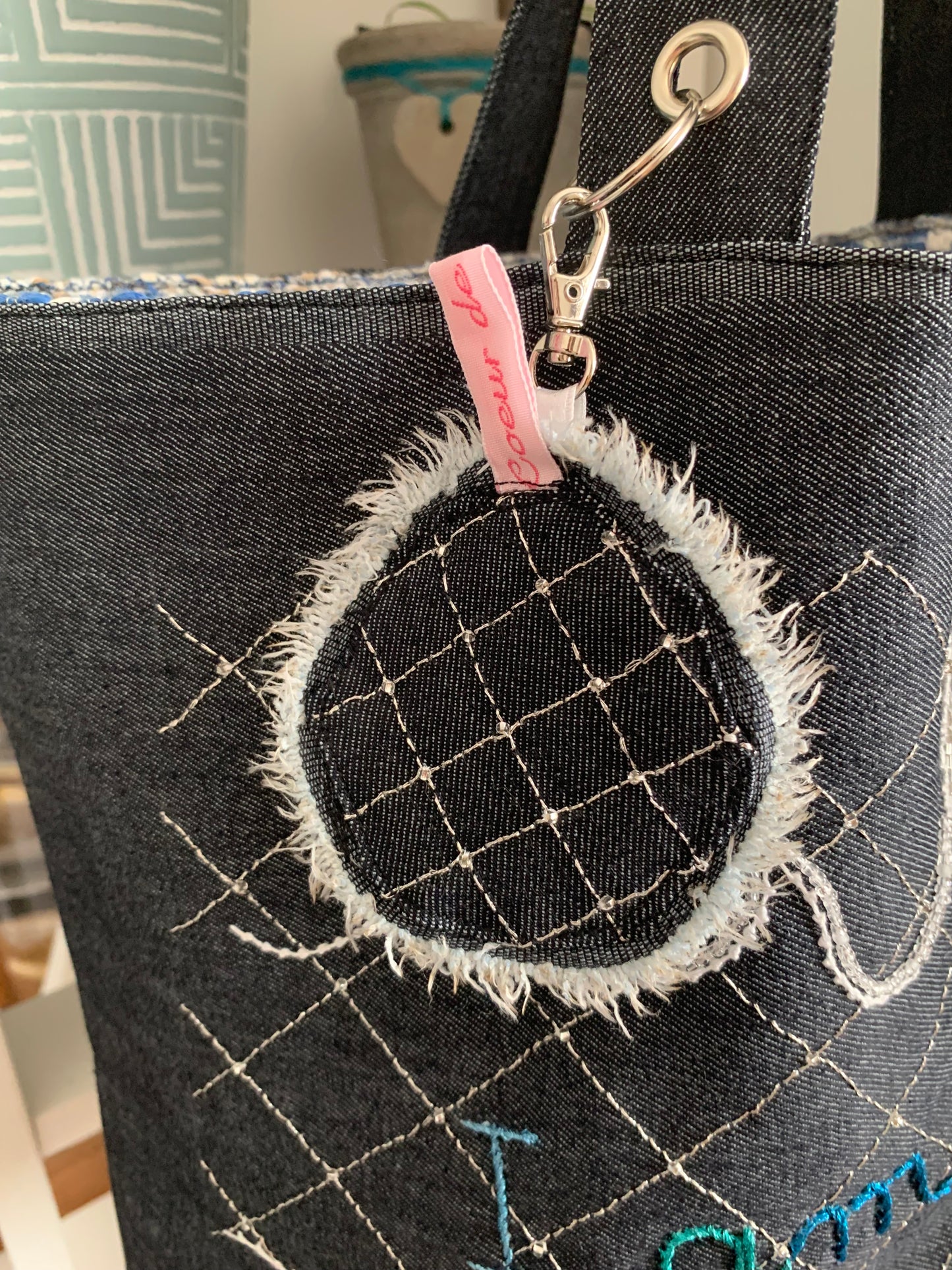 Cabas jean bleu NOT Chanel