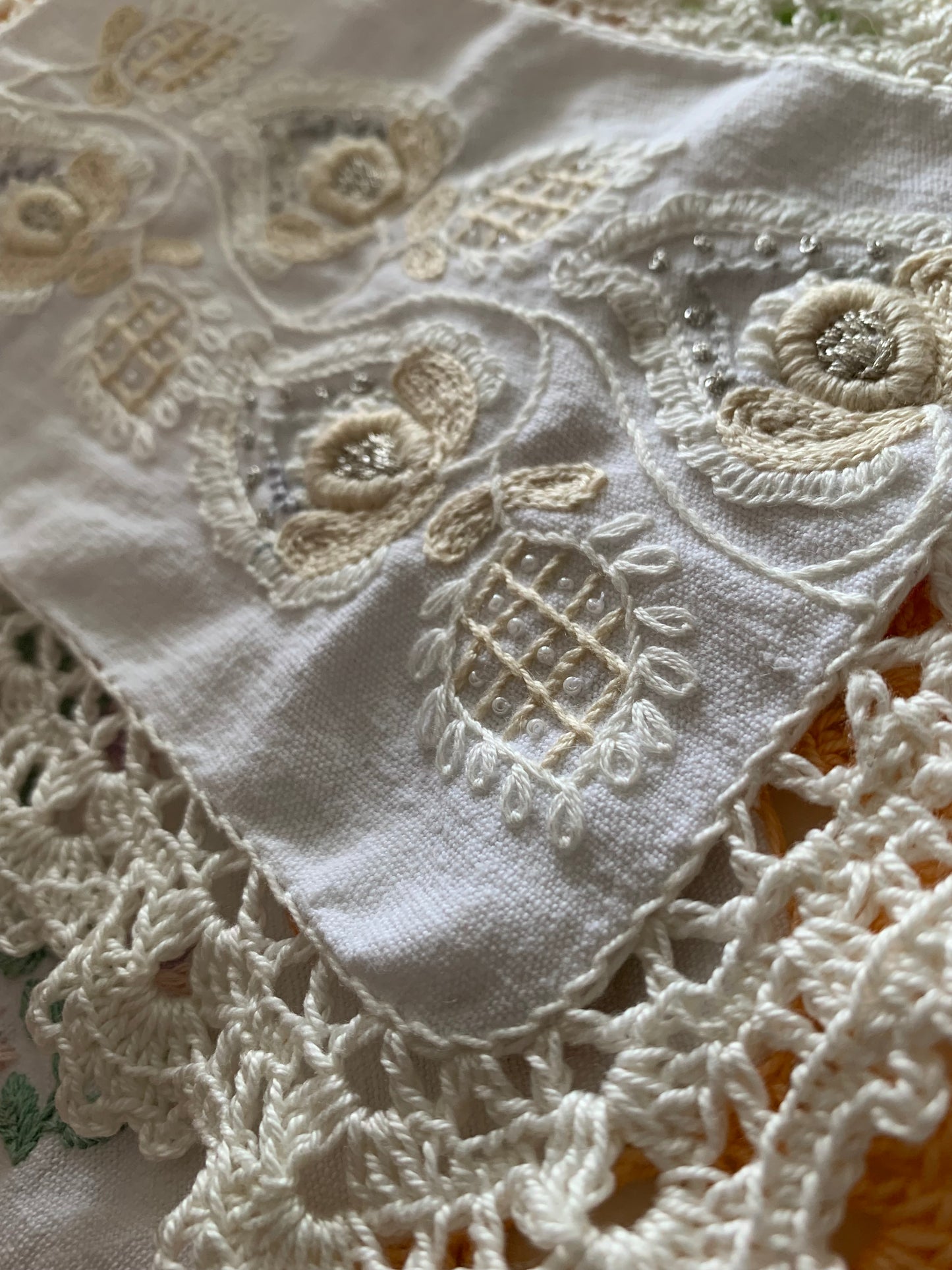 Coussin de lavande - blanc cassé