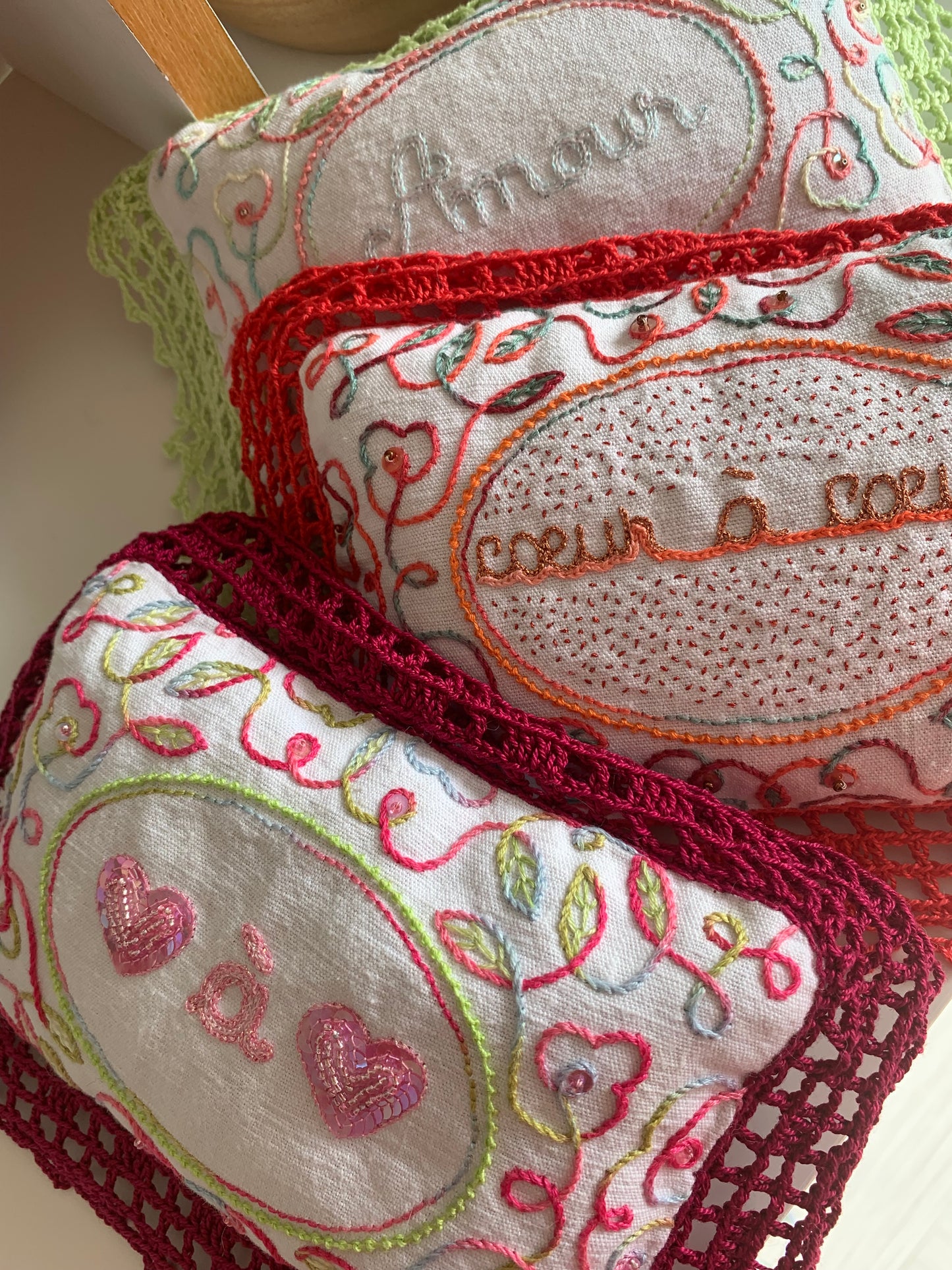 Coussin de lavande - rouge