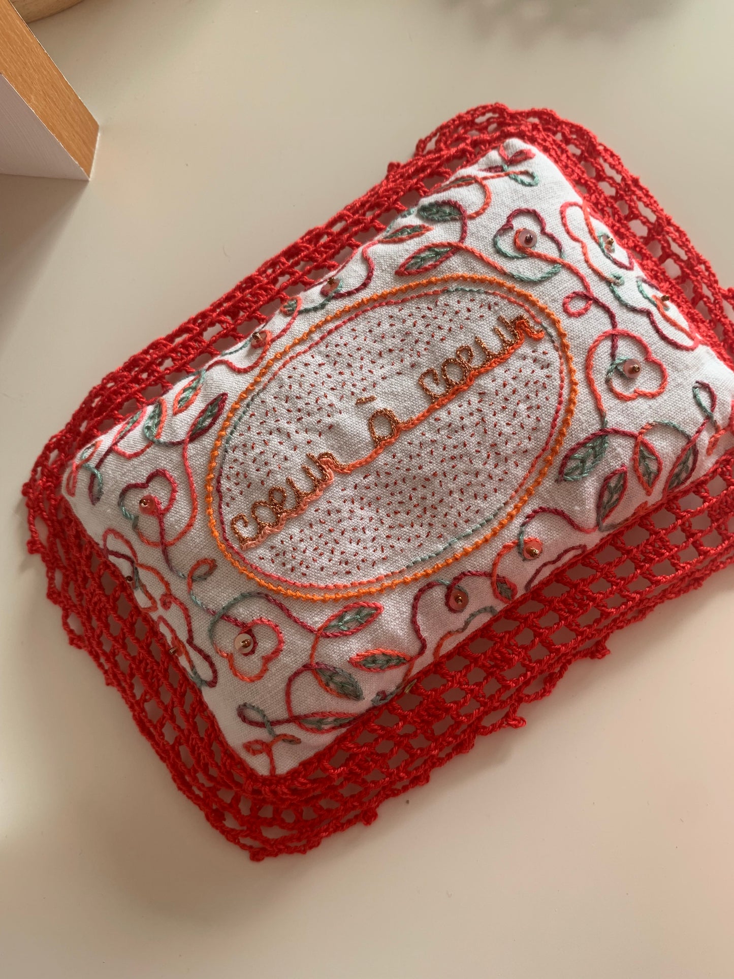 Coussin de lavande - rouge