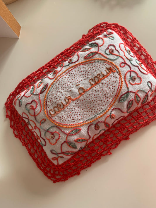 Coussin de lavande - rouge