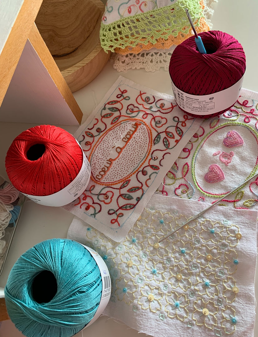 Coussin de lavande - cerise