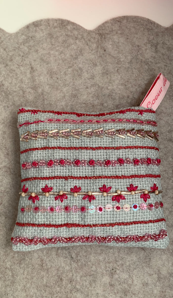 Pochon de lavande rose intense