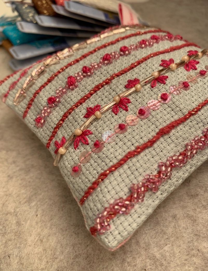 Pochon de lavande rose intense