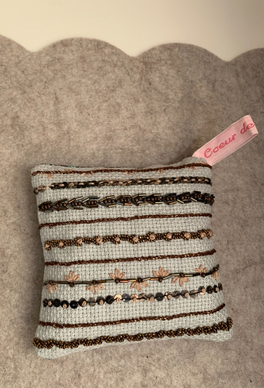 Pochon de lavande marron