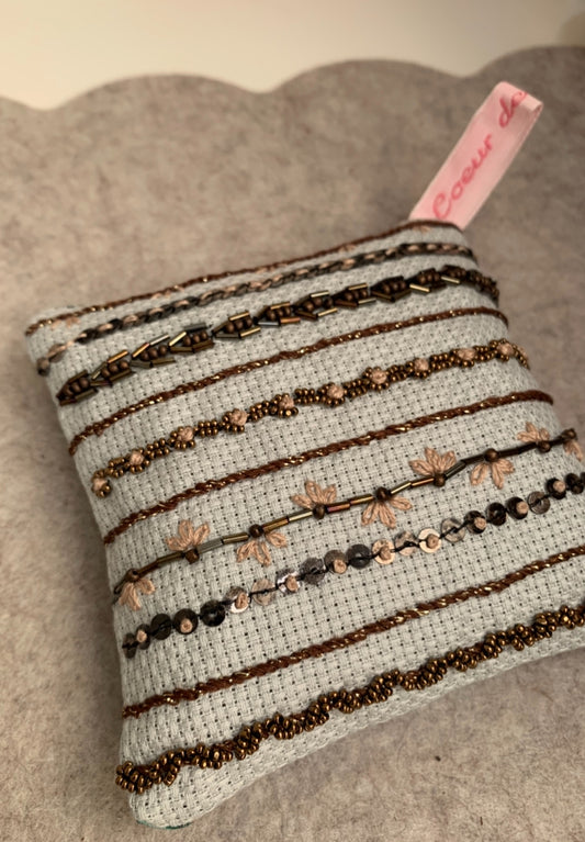 Pochon de lavande marron