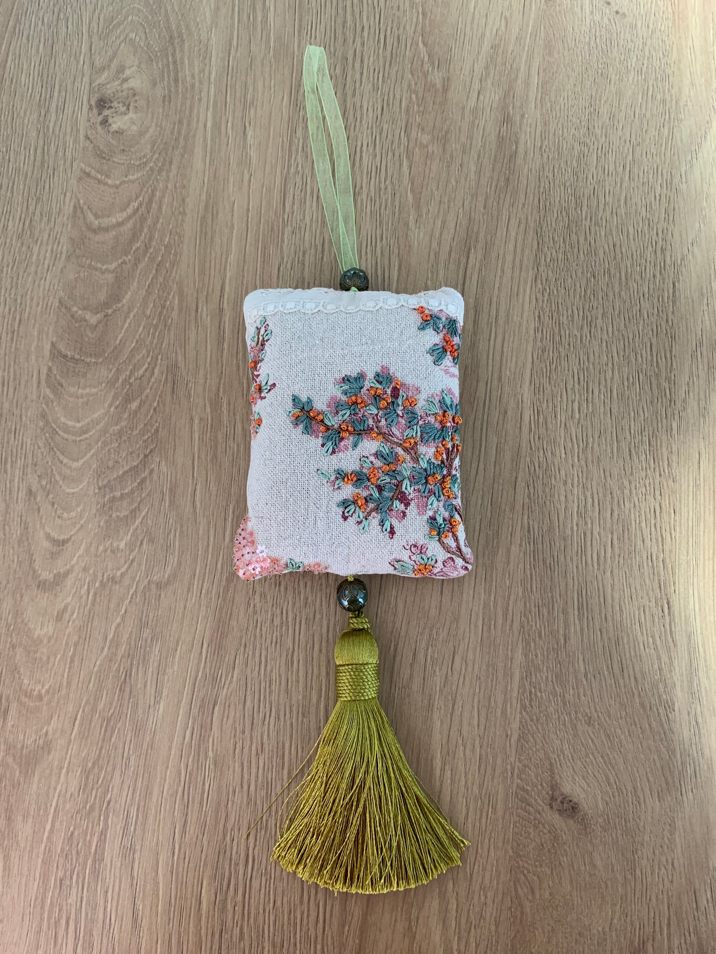 Pochon de lavande vert