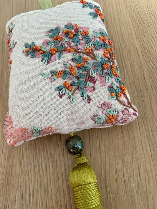 Pochon de lavande vert