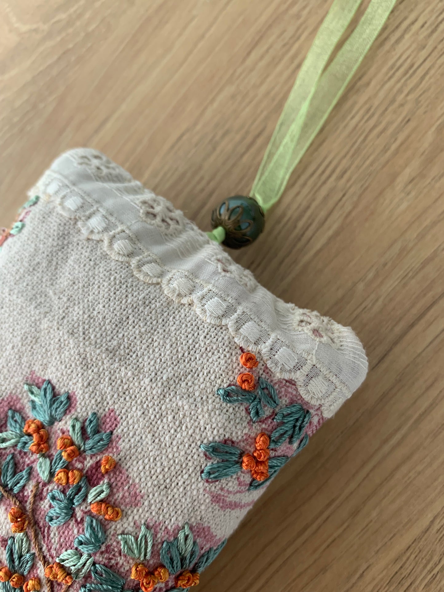 Pochon de lavande vert