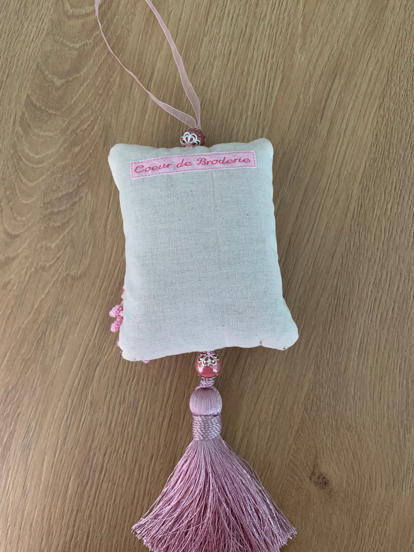 Pochon de lavande rose une fleur rose