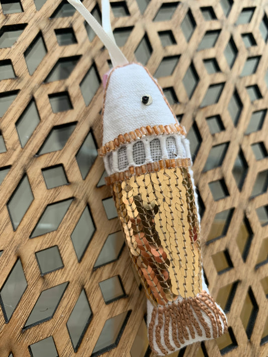 Sardine lavande doré