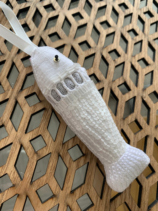 Sardine lavande blanc