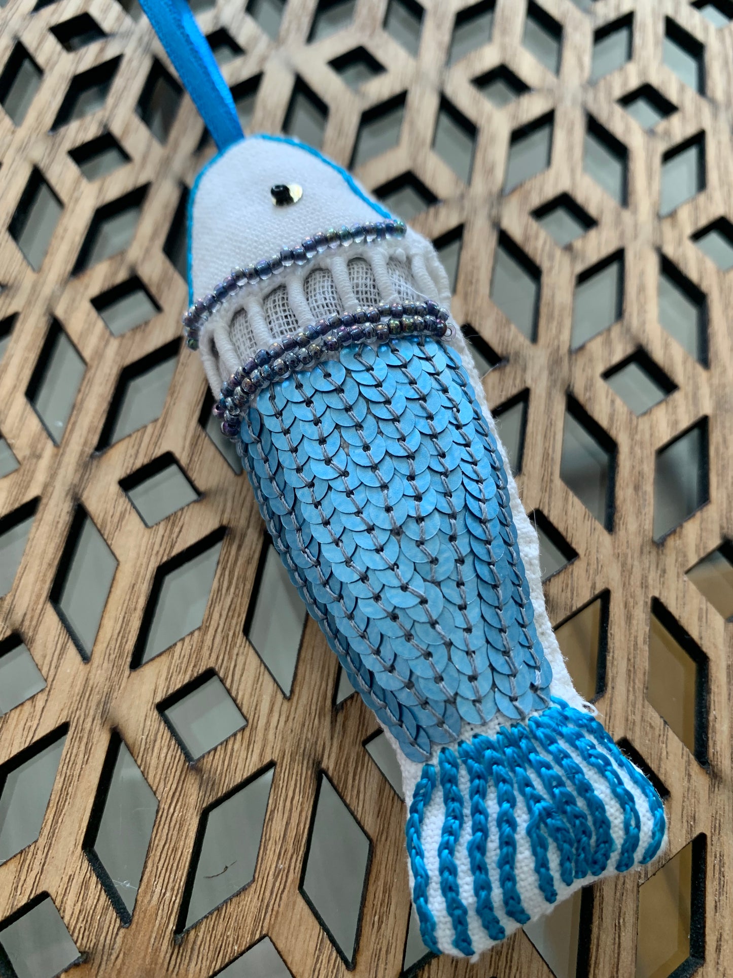 Sardine lavande bleu mat