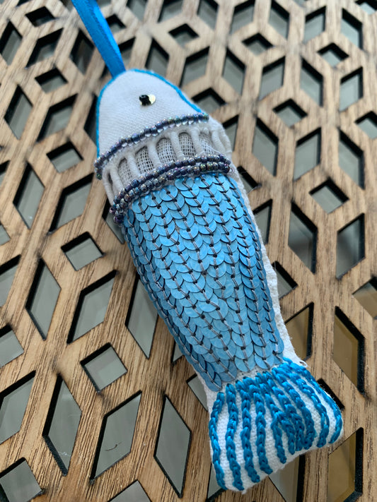 Sardine lavande bleu mat